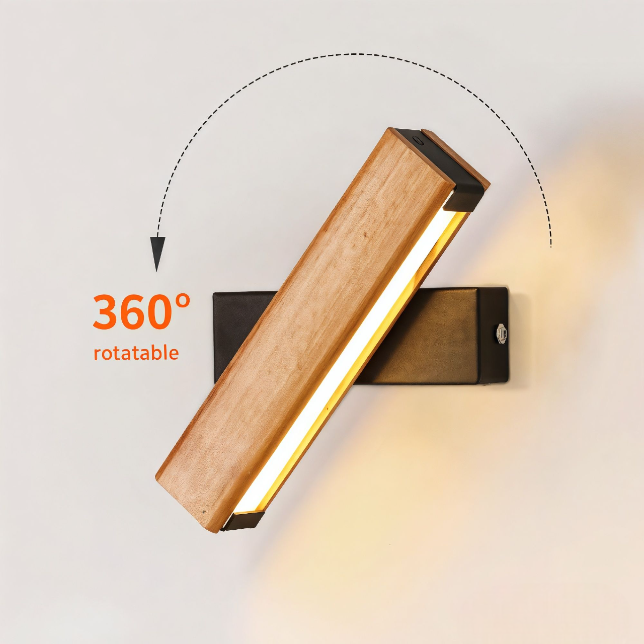 Rotatable LED Wall Light – Cordless Wall Sconce for Energy-Efficient Illumination – Modern Home Wall Lamp 6