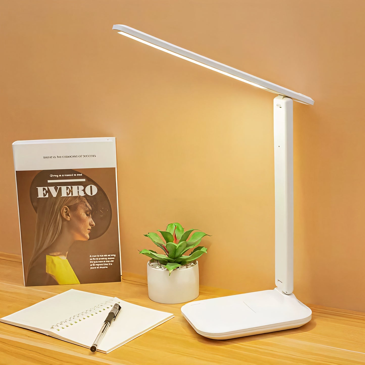 Dimmable Folding Table Lamp – Portable Rechargeable Desk Lamp – Touch Control Cordless Light – Modern Home Lighting 7