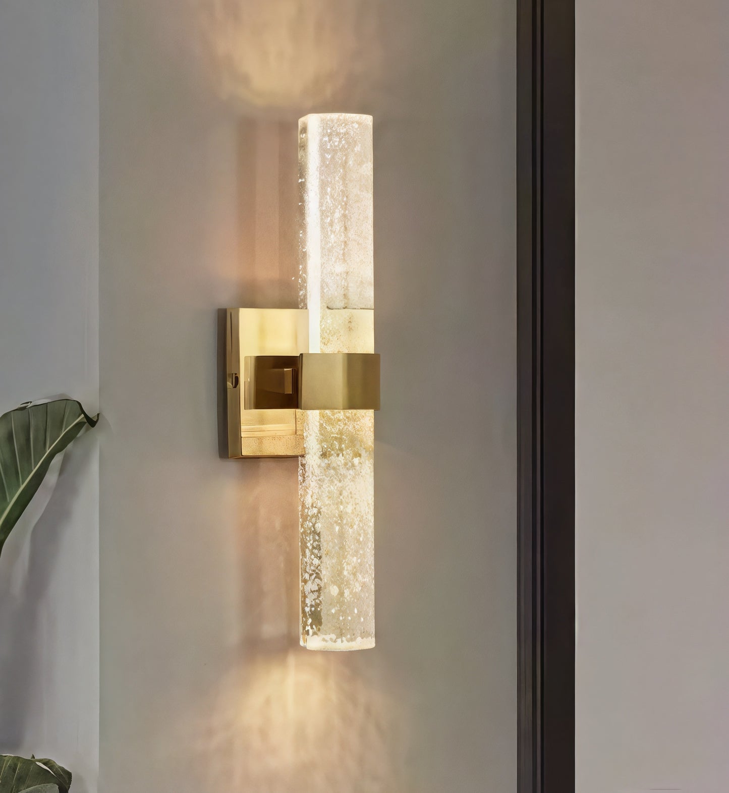 Crystal Rod Wall Lamp – Vertical Bubble Design – Energy-Efficient LED Sconce – Modern Wall Lighting 4