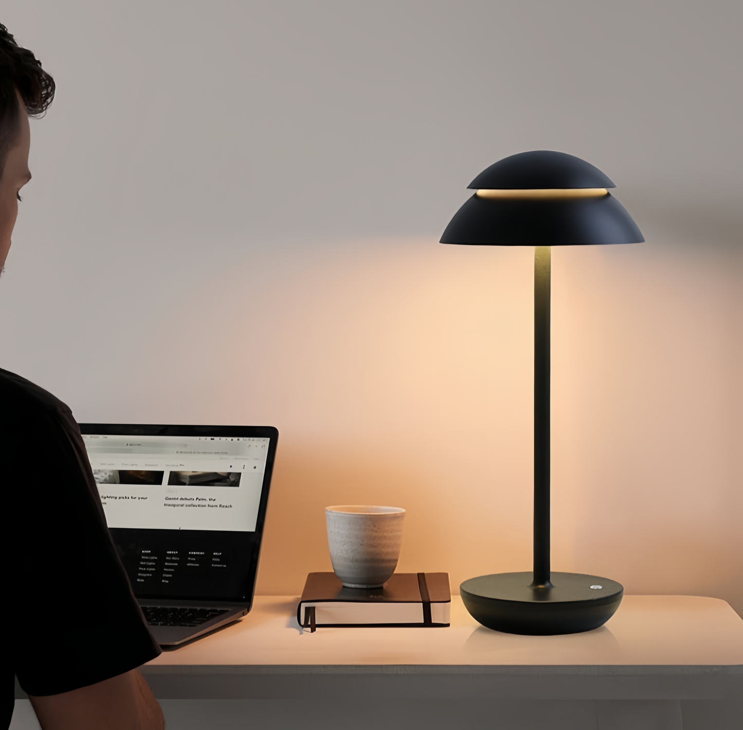Rechargeable Wireless Table Lamp – Nordic Minimalist Design – USB Charging Port – Modern Home Lighting 5