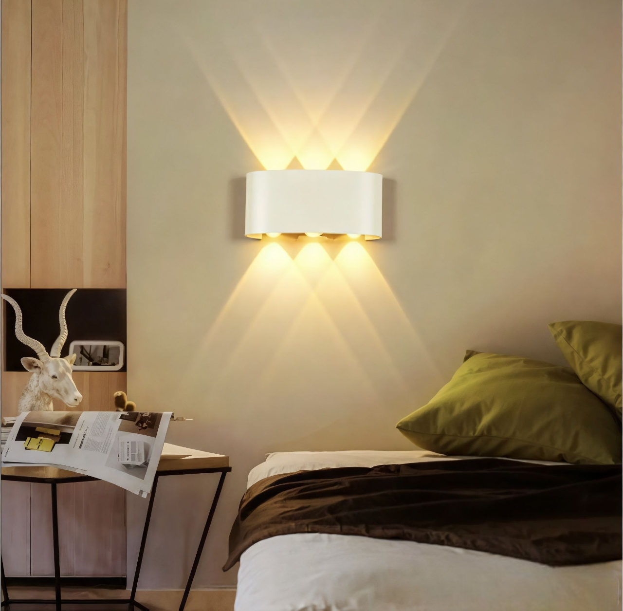 Modern LED Wall Sconce – Indoor and Outdoor Wall Lamp – Minimalist Design – Elegant Home Lighting 3