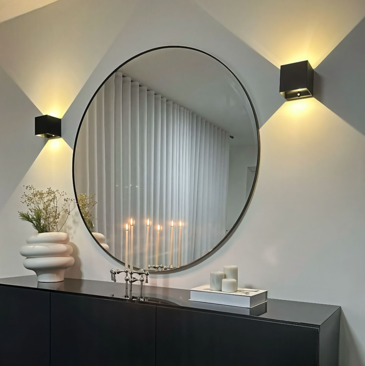 Modern Wall Sconces – Stylish Indoor Wall Lamp with Energy-Efficient LED Lighting – Cube Design for Living Room and Bedroom 2