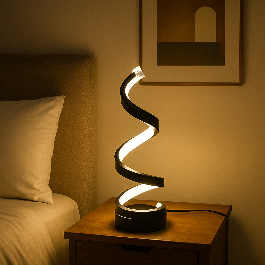 Modern Spiral Table Lamp