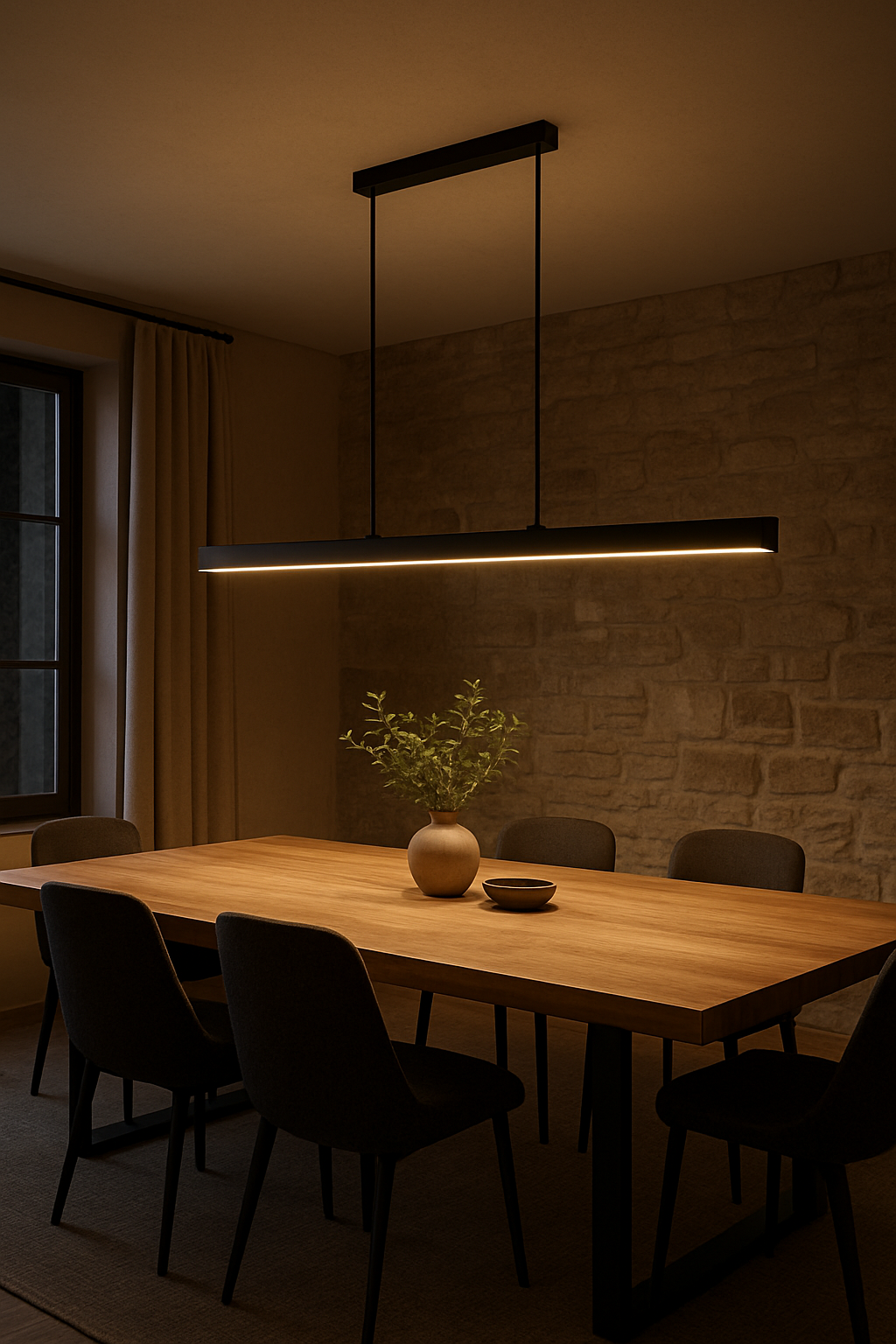 Stylish Nordic Strip Chandelier