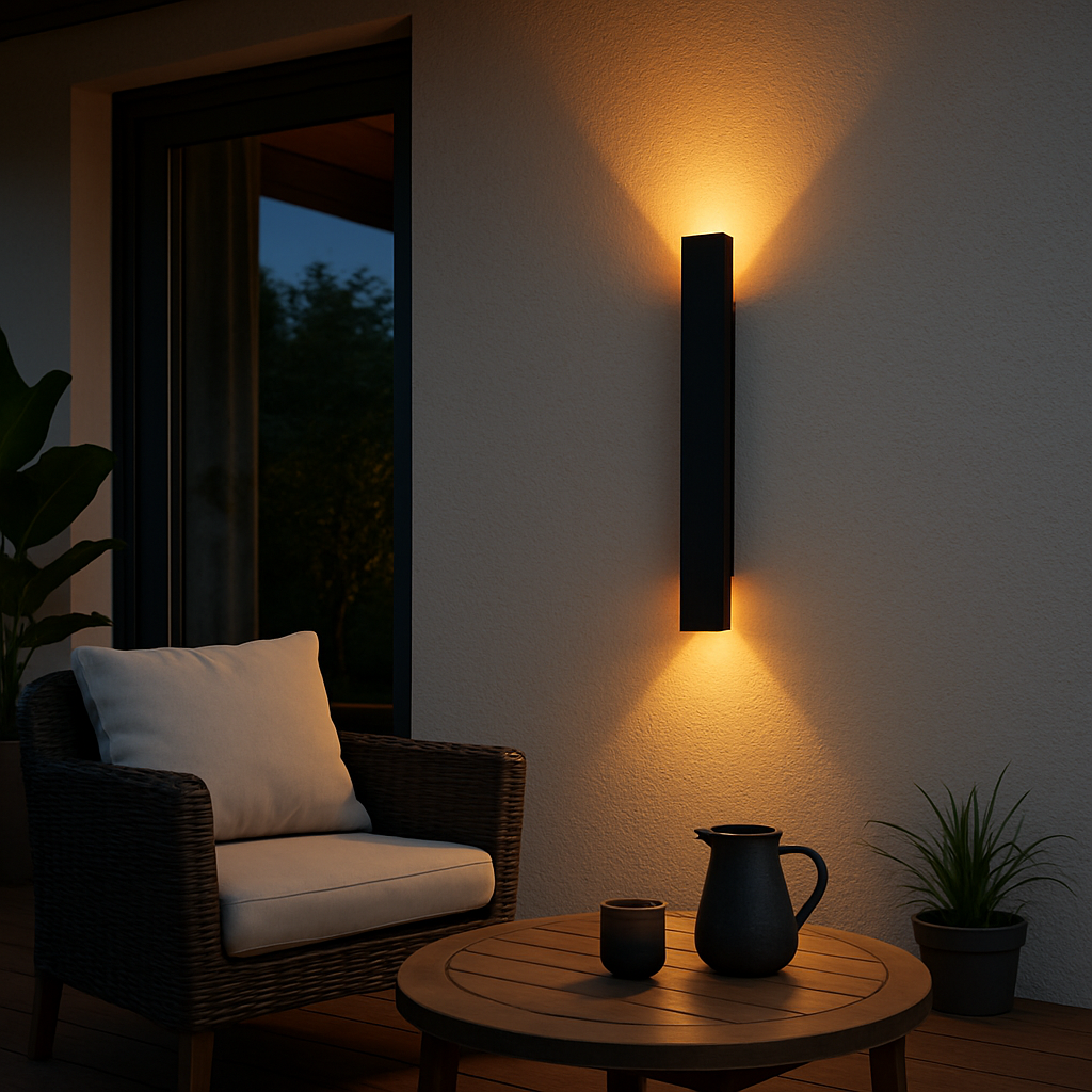 Sleek LED Waterproof Wall Lamp