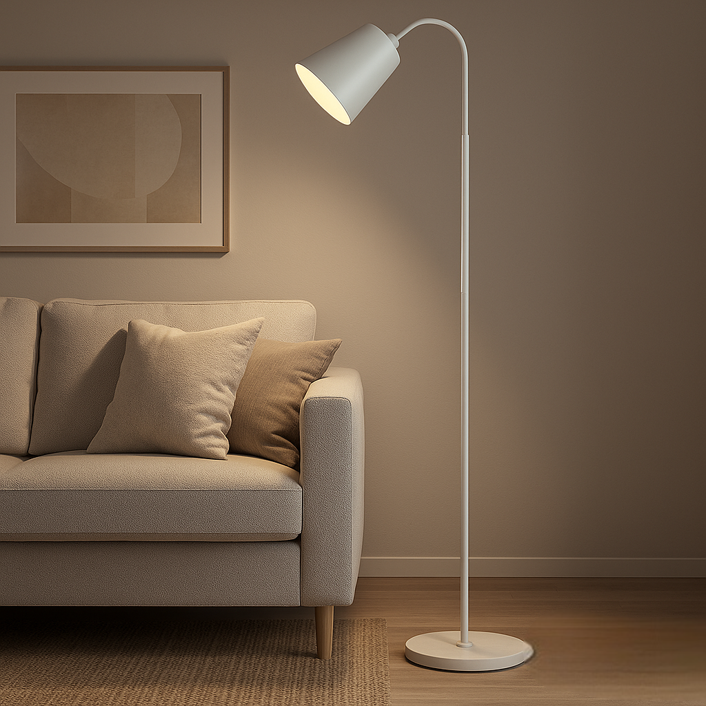 Modern Black Floor Lamp – Adjustable Reading Light – Sleek Design – Floor Lamps for Living Room 4