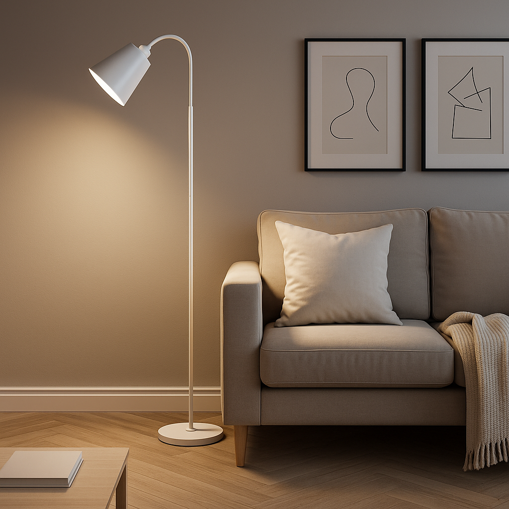 Modern Black Floor Lamp – Adjustable Reading Light – Sleek Design – Floor Lamps for Living Room 5