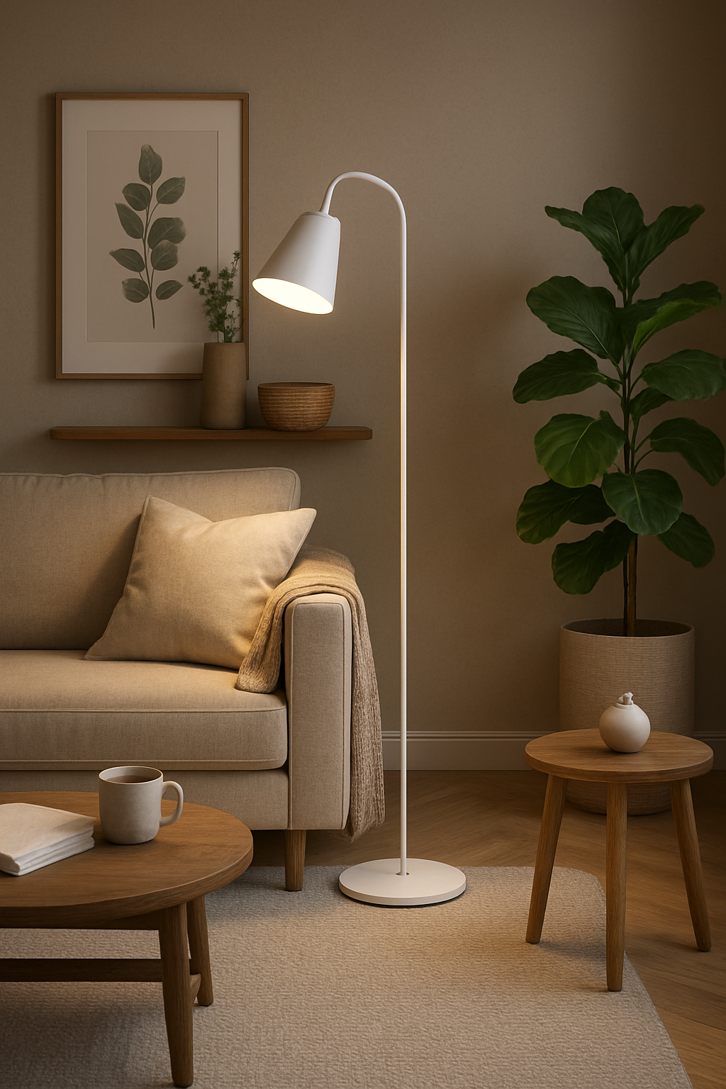 Modern Black Floor Lamp – Adjustable Reading Light – Sleek Design – Floor Lamps for Living Room 6