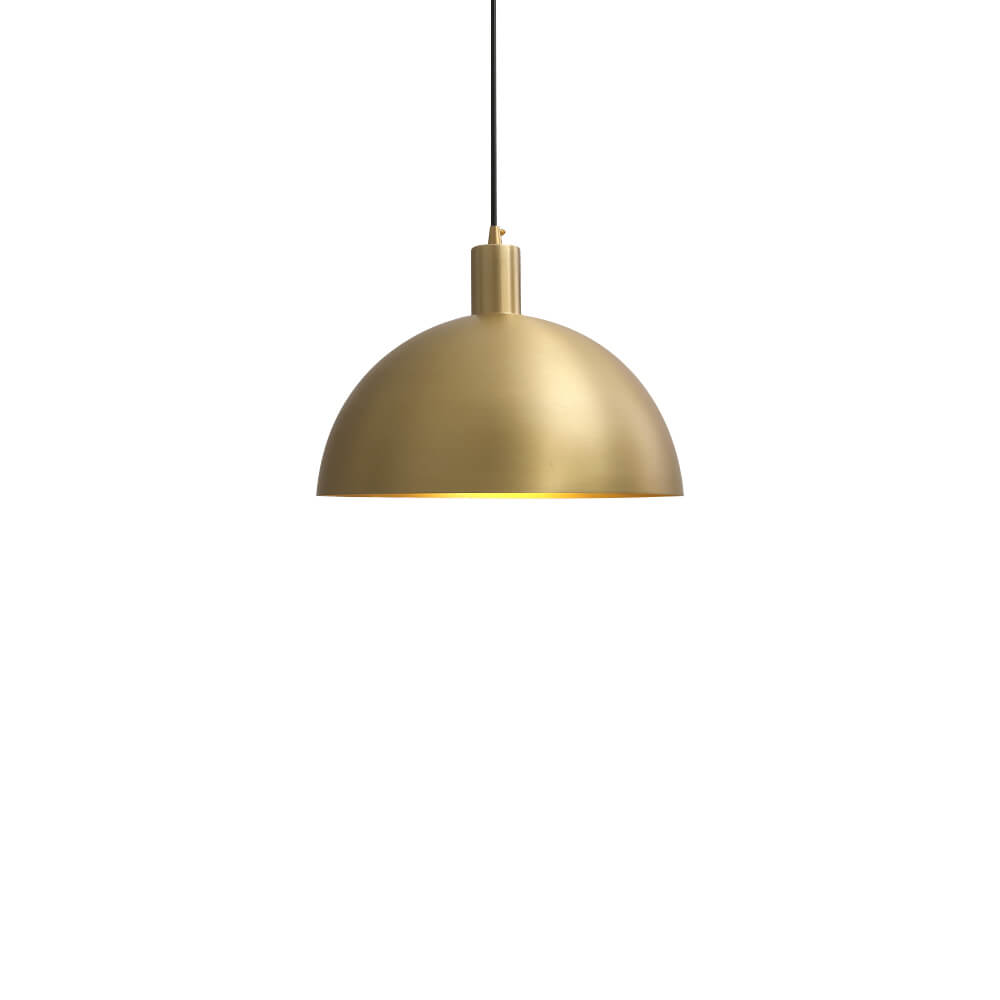 Adjustable Dome Shade Pendant Light – Brass Finish – Dimmable Kitchen Pendant Lighting – Modern Indoor Lighting 3