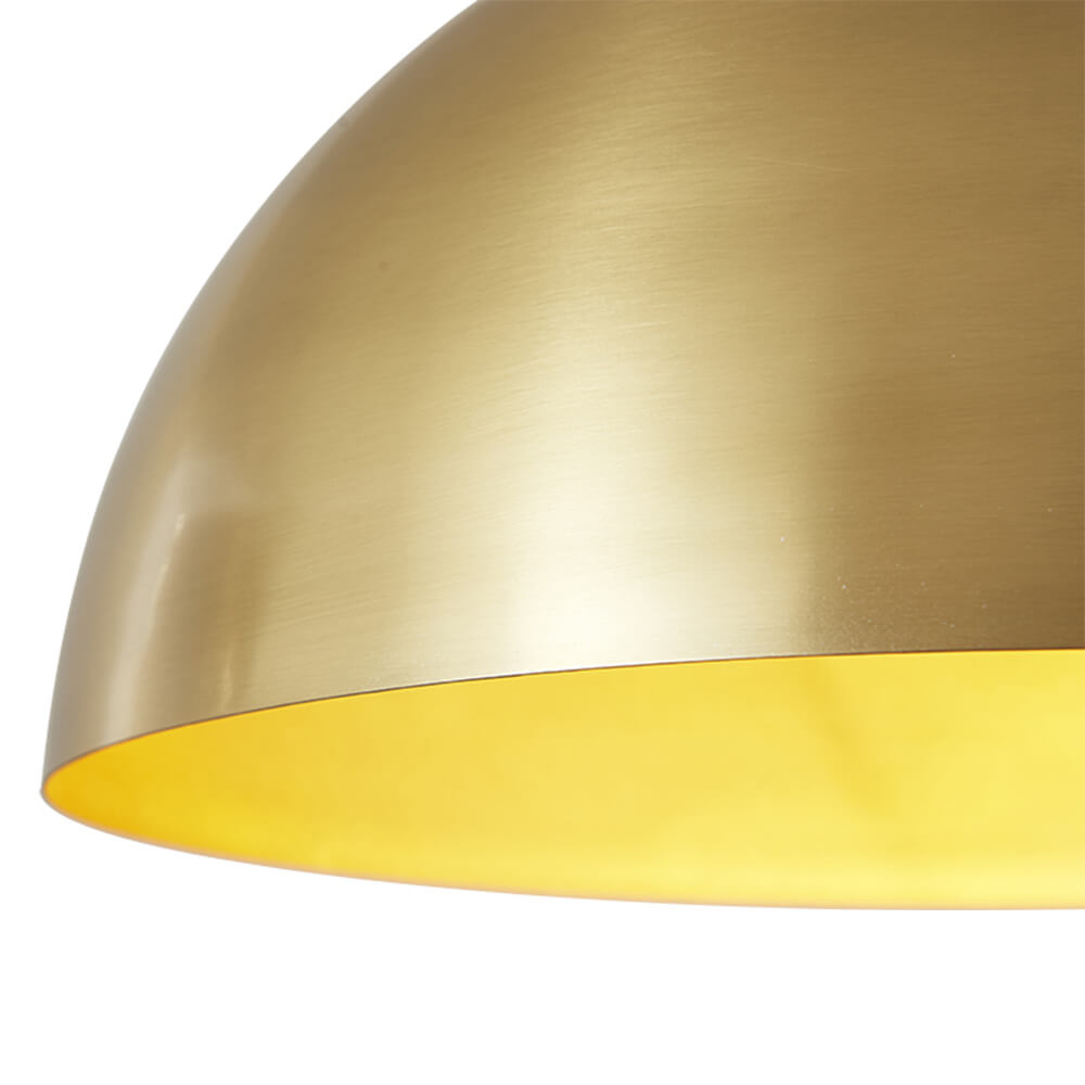 Adjustable Dome Shade Pendant Light – Brass Finish – Dimmable Kitchen Pendant Lighting – Modern Indoor Lighting 4