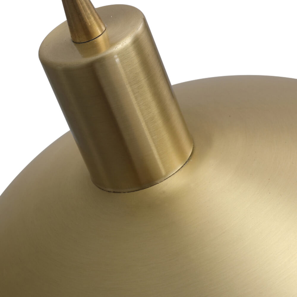 Adjustable Dome Shade Pendant Light – Brass Finish – Dimmable Kitchen Pendant Lighting – Modern Indoor Lighting 6