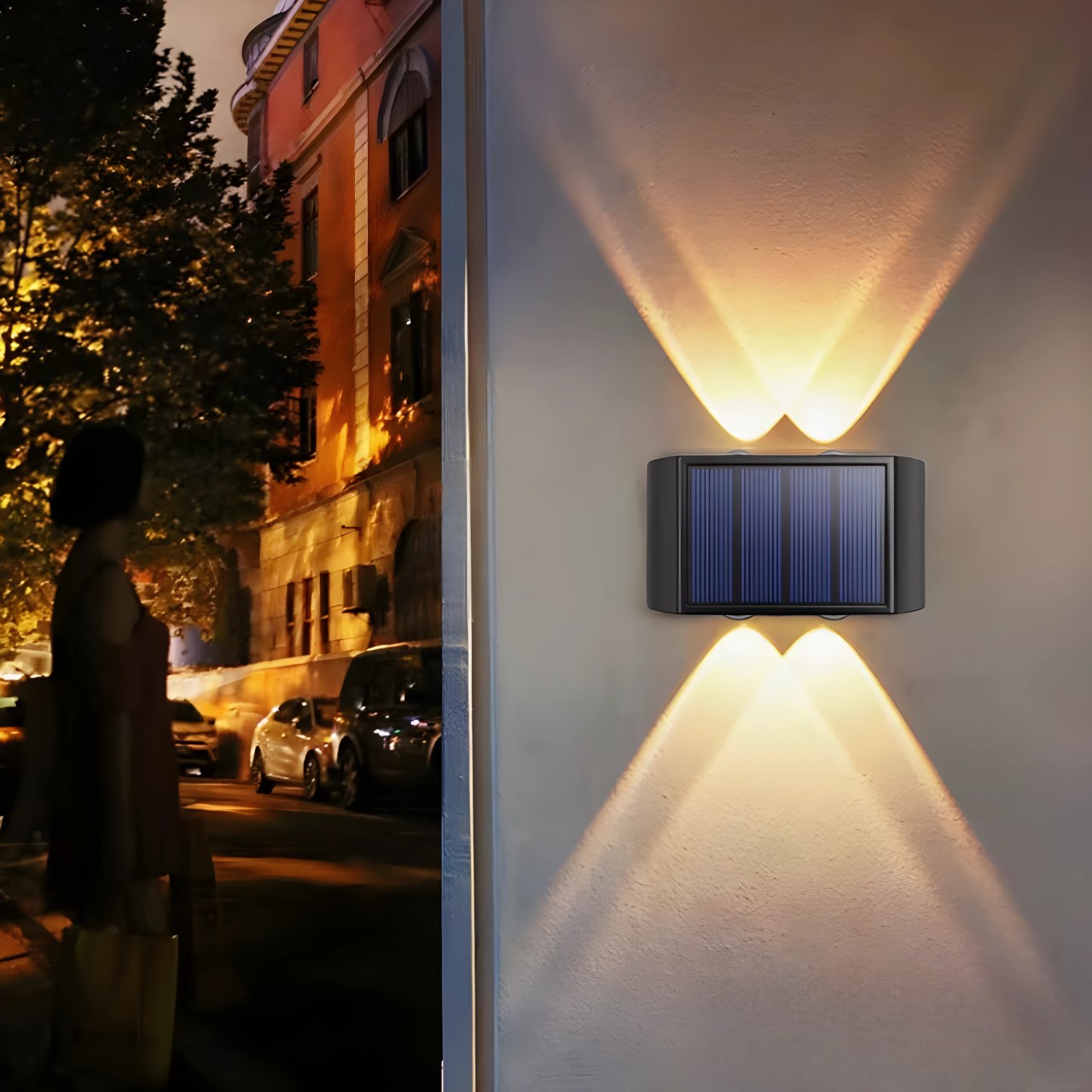 Wireless Solar Wall Light – Motion Sensor Outdoor Lighting – IP65 Waterproof Garden Lamp – Solar Garden Lights 1