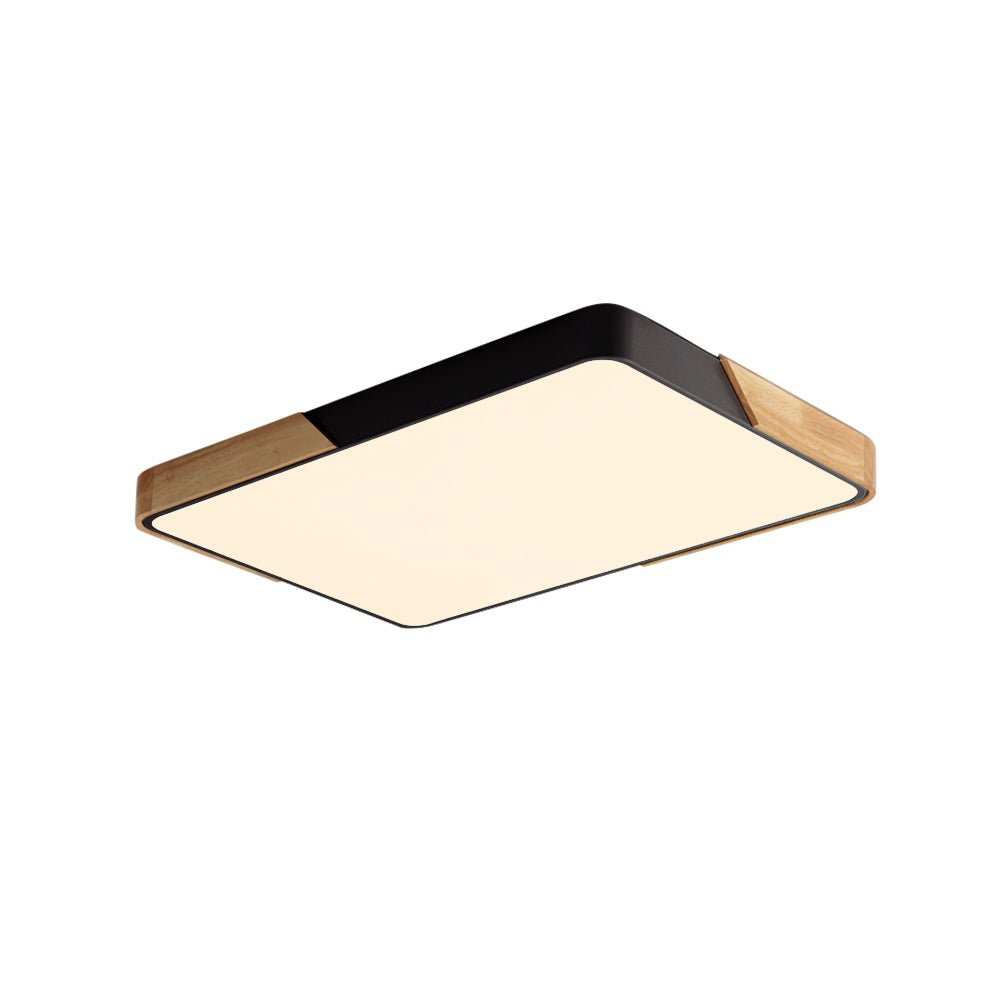 Rectangle LED Flush Mount Ceiling Light – Dimmable 5-CCT Design – Modern Farmhouse Ceiling Light Fixture – Indoor Lighting 5