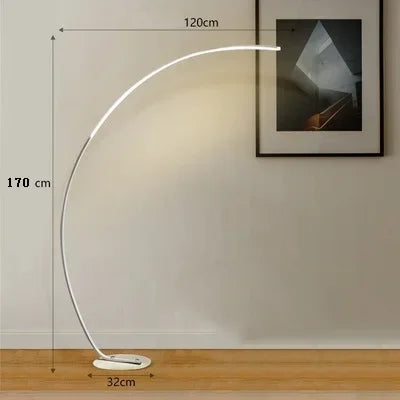 Curved Black Floor Lamp – Minimalist Arc Design – Energy-Efficient LED – Modern Home Lighting 14