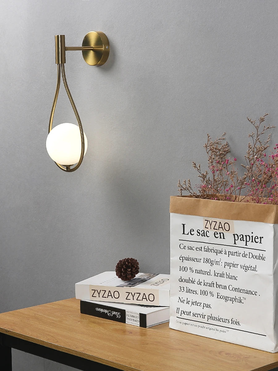 LED Wall Lamp - Minimalist Wall Sconce for Cozy Indoor Lighting - Space-Saving Wall Lights for Bedrooms and Hallways 2