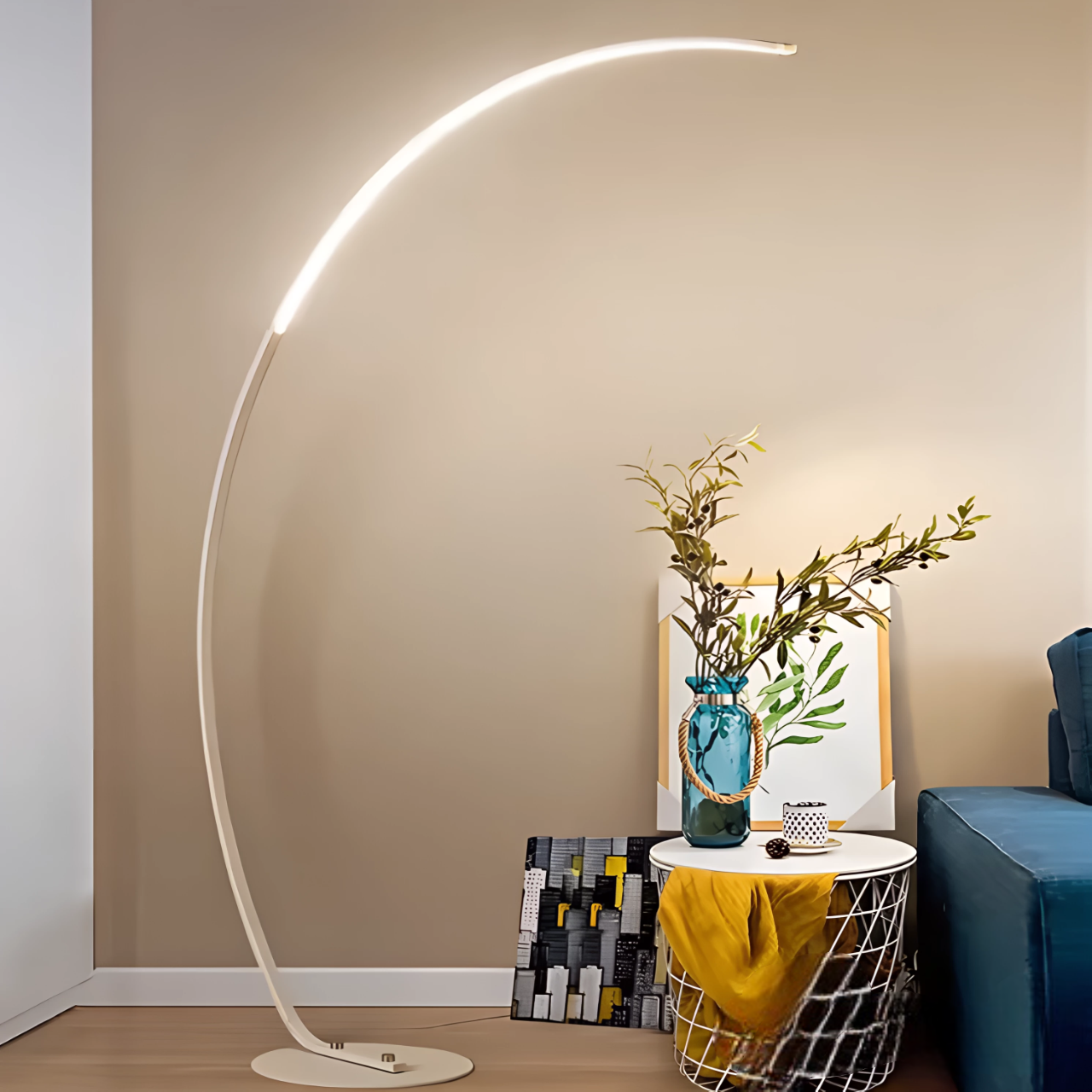 Curved Black Floor Lamp – Minimalist Arc Design – Energy-Efficient LED – Modern Home Lighting 7