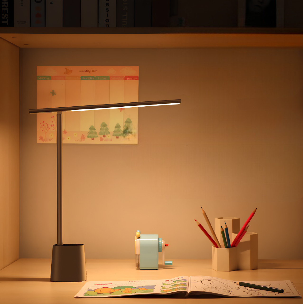 LED Desk Lamp – Adjustable Head Table Lamp – Energy-Efficient Modern Lighting – Contemporary Indoor Lighting 4