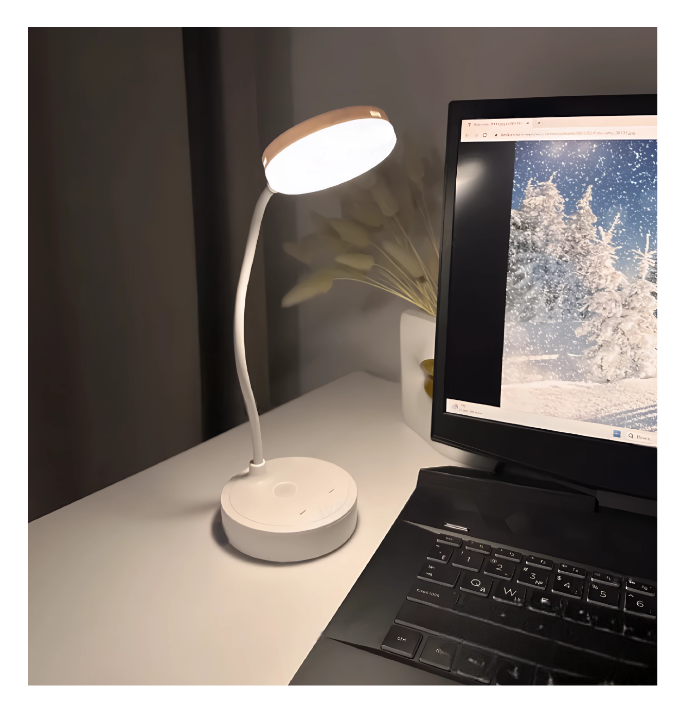 Modern LED Desk Lamp – Touch Control Small Table Lamp – Energy-Efficient Bedside Table Lamps – Contemporary Home Lighting 5