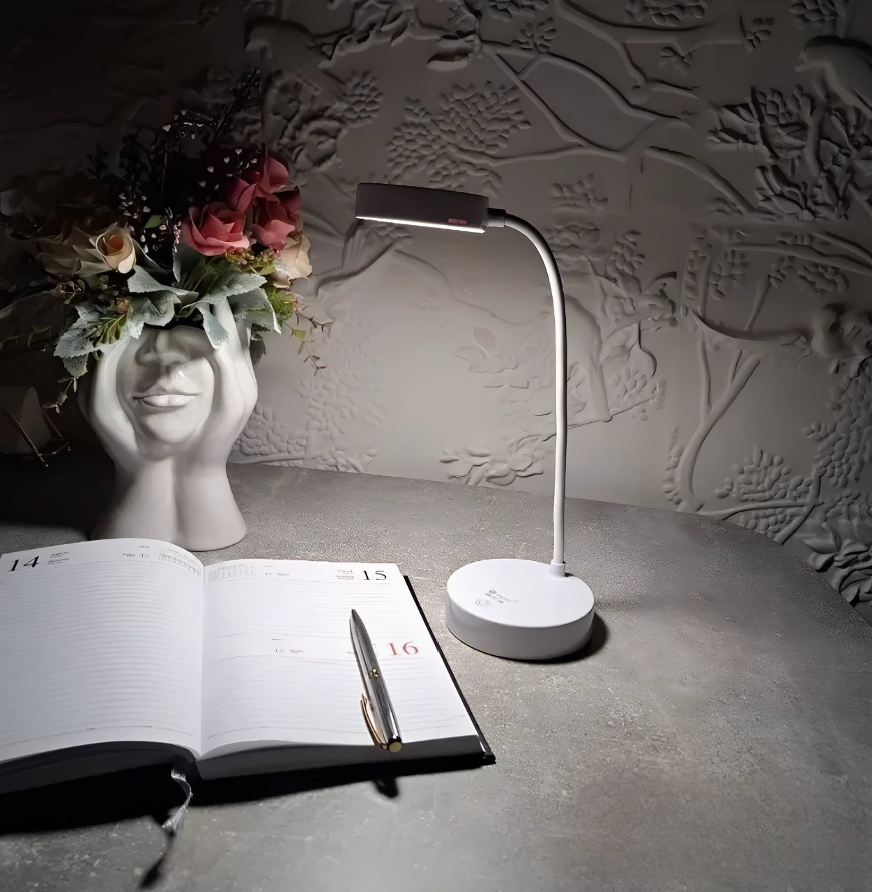 Modern LED Desk Lamp – Touch Control Small Table Lamp – Energy-Efficient Bedside Table Lamps – Contemporary Home Lighting 7