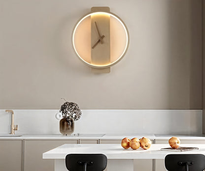 Modern LED Wall Clock Decor with Warm Ambient Glow – Stylish Circular Design for Home and Office 4