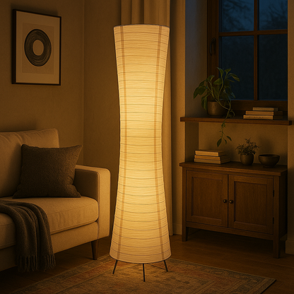 Paper Lampshade Floor Lamp