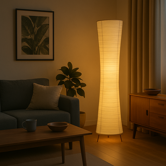 Paper Lampshade Floor Lamp