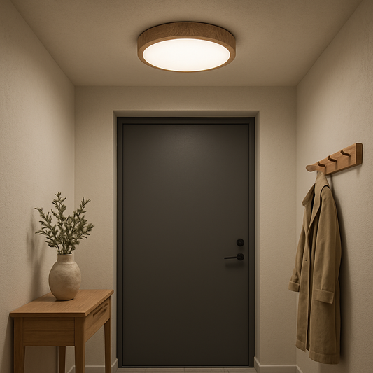 Wooden Round Ceiling Light