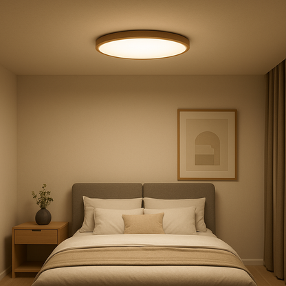 Wooden Round Ceiling Light