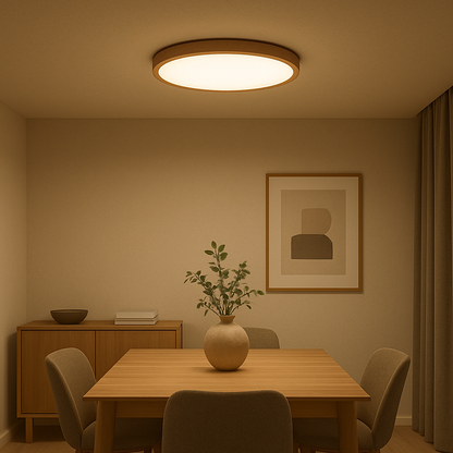 Wooden Round Ceiling Light