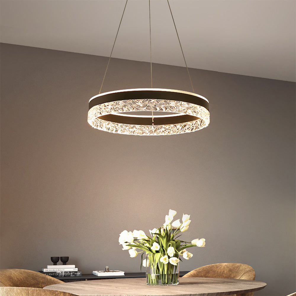Circular LED Pendant Light – Energy Efficient Design – Modern Aesthetic – Indoor Ceiling Lighting 0