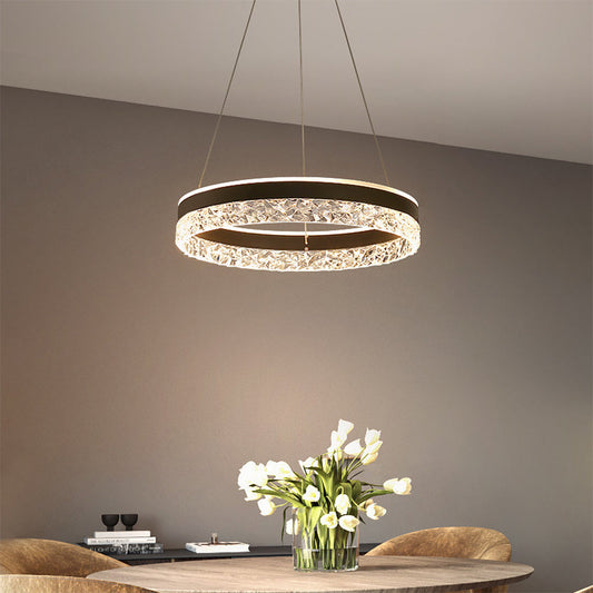 Circular LED Pendant Light – Energy Efficient Design – Modern Aesthetic – Indoor Ceiling Lighting 0