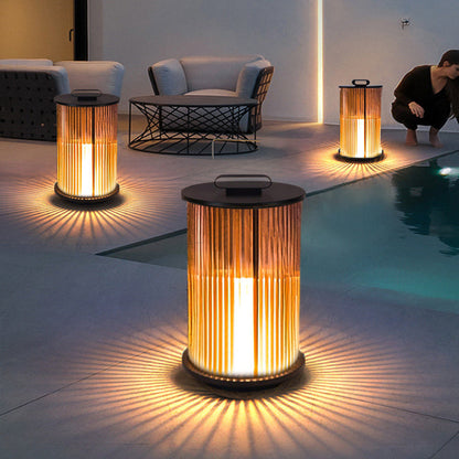 Cylinder Glass Outdoor Light – Modern Patio Landscape Lighting – Stainless Steel Design – Outdoor Lighting Solutions 1