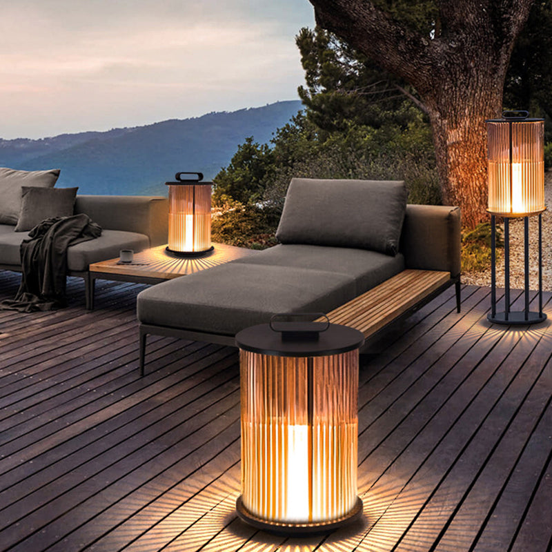 Cylinder Glass Outdoor Light – Modern Patio Landscape Lighting – Stainless Steel Design – Outdoor Lighting Solutions 2