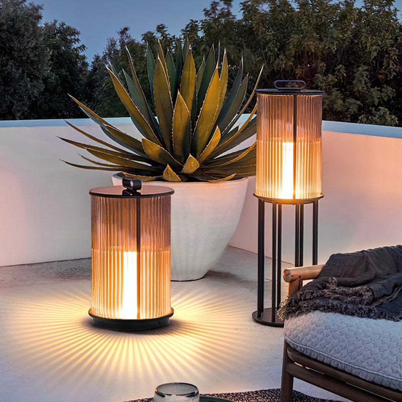 Cylinder Glass Outdoor Light – Modern Patio Landscape Lighting – Stainless Steel Design – Outdoor Lighting Solutions 9