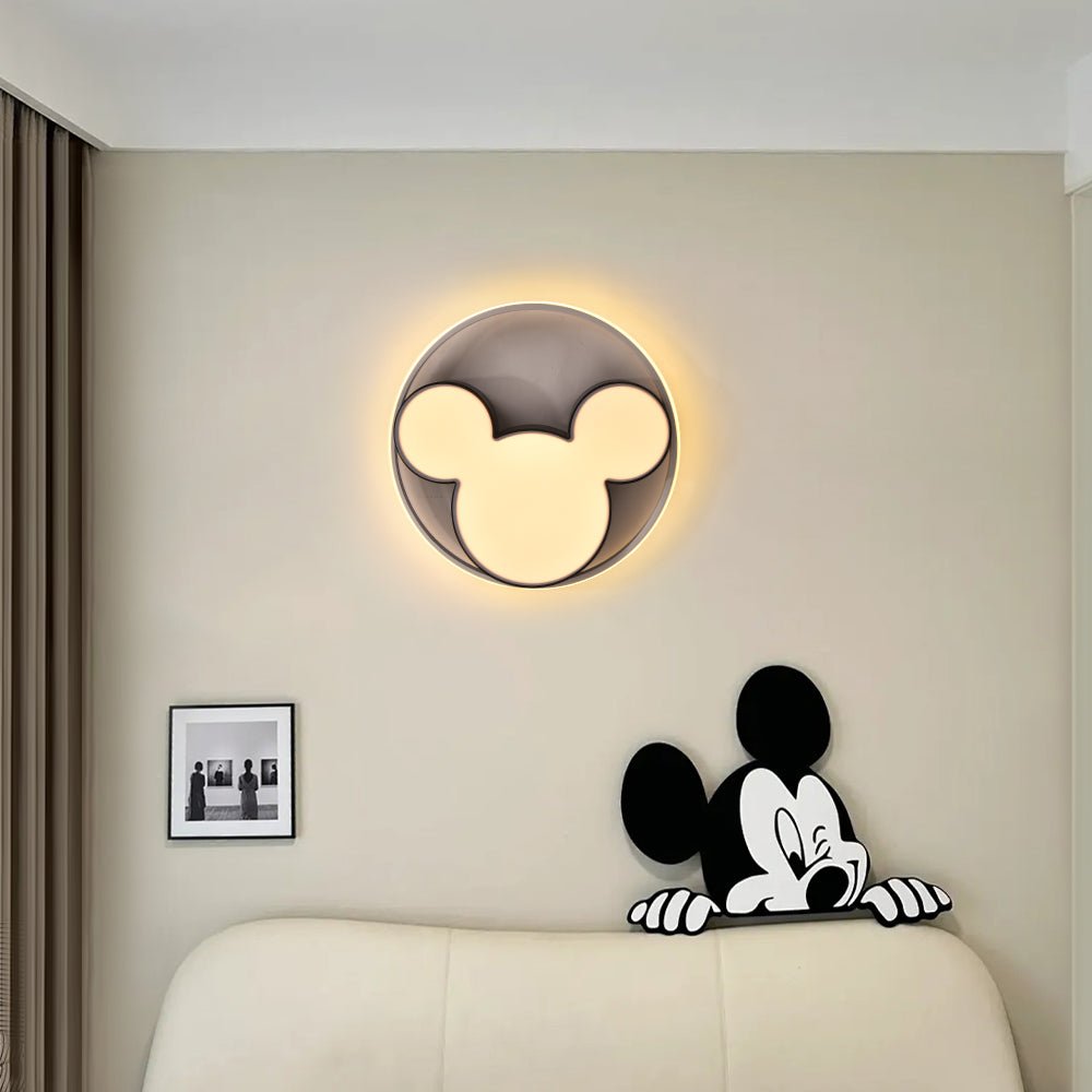 Dimmable LED Flush Mount Ceiling Light – Mickey Mouse Design – Black Finish – Ceiling Light Fixture 2