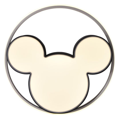 Dimmable LED Flush Mount Ceiling Light – Mickey Mouse Design – Black Finish – Ceiling Light Fixture 9