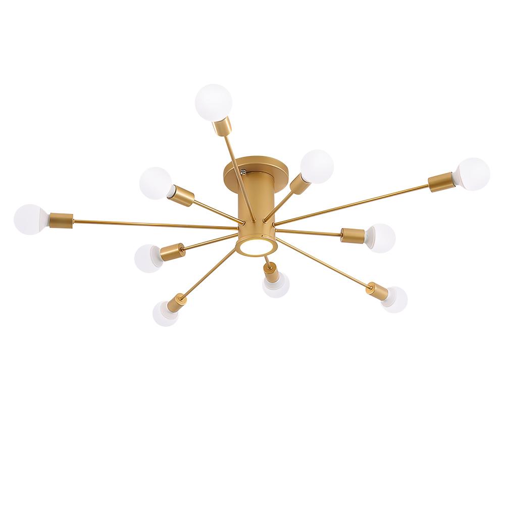 Flush Mount Ceiling Light – Energy-Efficient LED Fixture – Modern Sputnik Design – Indoor Lighting 1