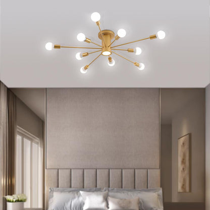 Flush Mount Ceiling Light – Energy-Efficient LED Fixture – Modern Sputnik Design – Indoor Lighting 3