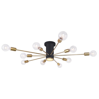 Flush Mount Ceiling Light – Energy-Efficient LED Fixture – Modern Sputnik Design – Indoor Lighting 4