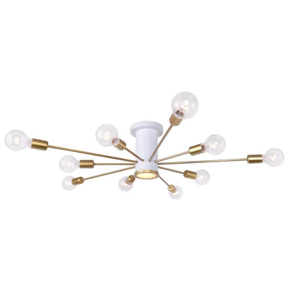 Flush Mount Ceiling Light – Energy-Efficient LED Fixture – Modern Sputnik Design – Indoor Lighting 5
