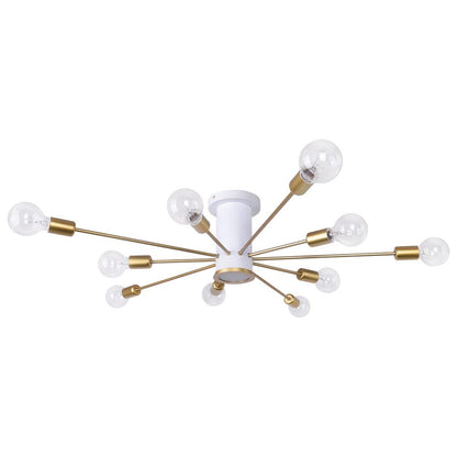 Flush Mount Ceiling Light – Energy-Efficient LED Fixture – Modern Sputnik Design – Indoor Lighting 7