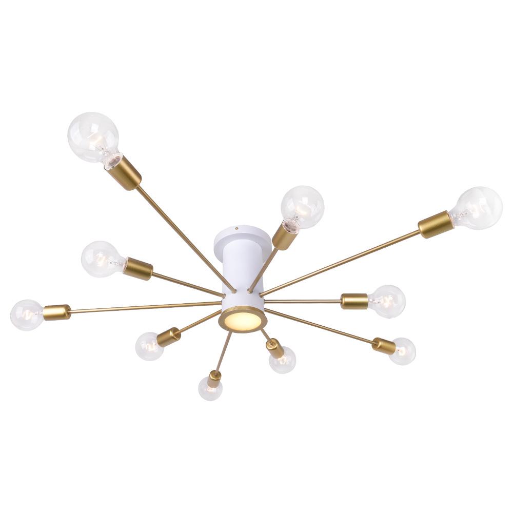 Flush Mount Ceiling Light – Energy-Efficient LED Fixture – Modern Sputnik Design – Indoor Lighting 8
