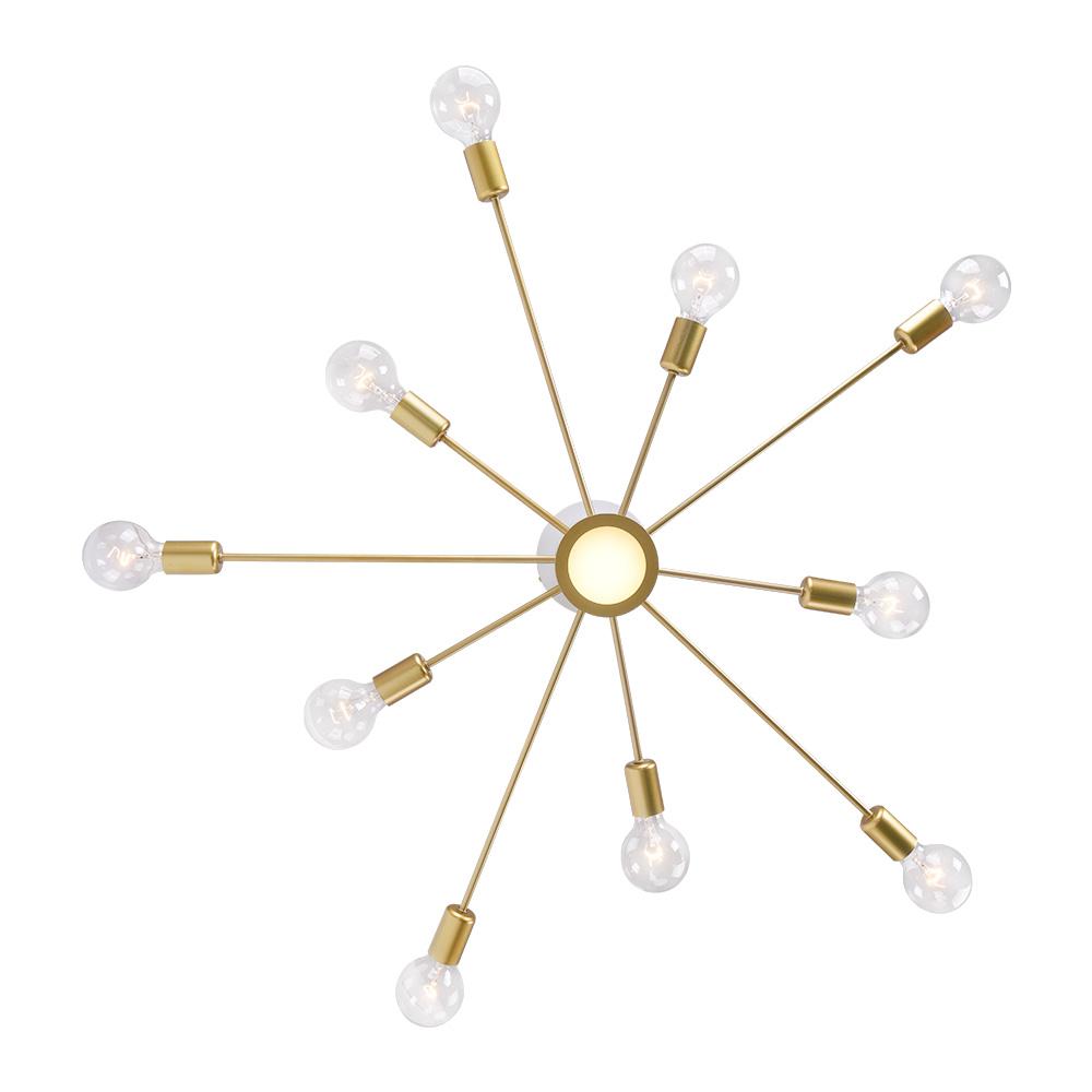 Flush Mount Ceiling Light – Energy-Efficient LED Fixture – Modern Sputnik Design – Indoor Lighting 9