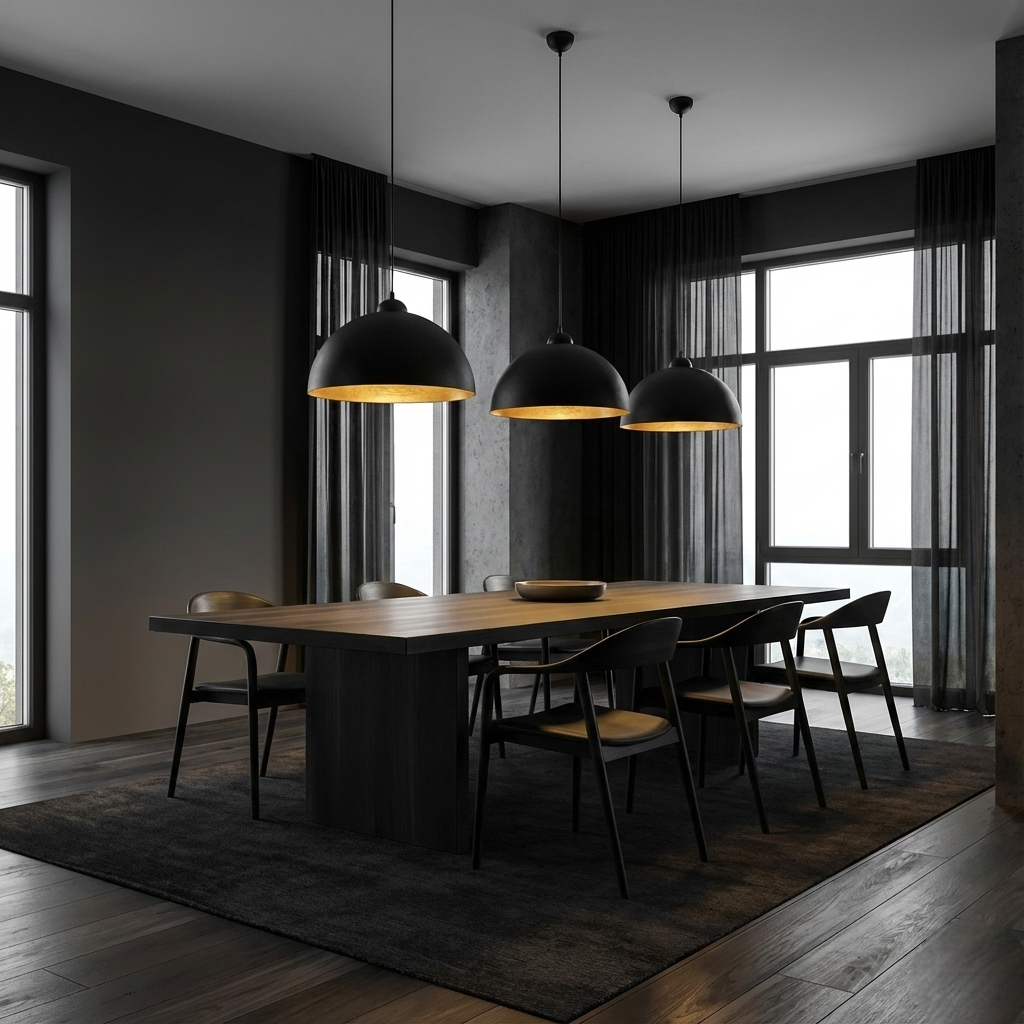 Black Pendant Light