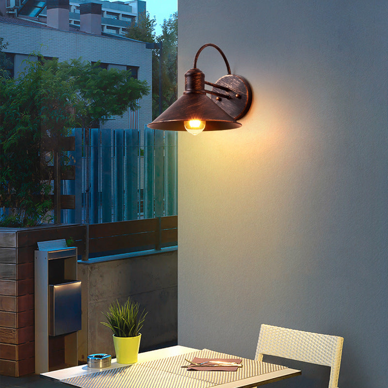 Industrial Wall Sconce – Outdoor Waterproof Lamp – Vintage Iron Design – Outdoor Wall Lights 0