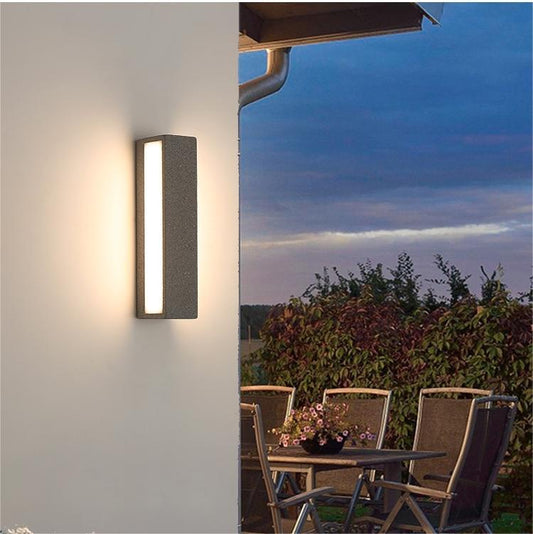 LED Outdoor Wall Lamp – Scandinavian Minimalist Design – Durable Cement Construction – Outdoor Wall Lights 0