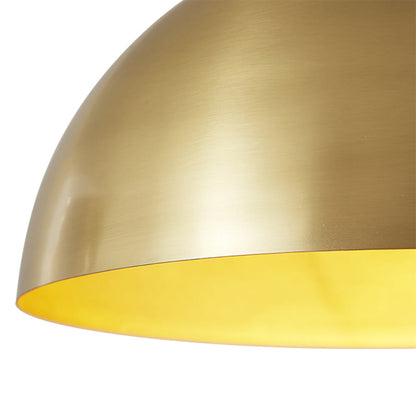 Adjustable Dome Shade Pendant Light – Brass Finish – Dimmable Kitchen Pendant Lighting – Modern Indoor Lighting 4