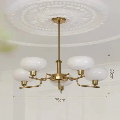 Modern Chandelier – Opal Glass Shades – Chrome Finish – Dining Room Chandeliers 10