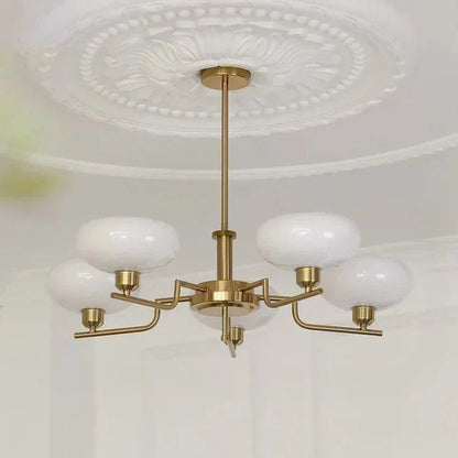 Modern Chandelier – Opal Glass Shades – Chrome Finish – Dining Room Chandeliers 8