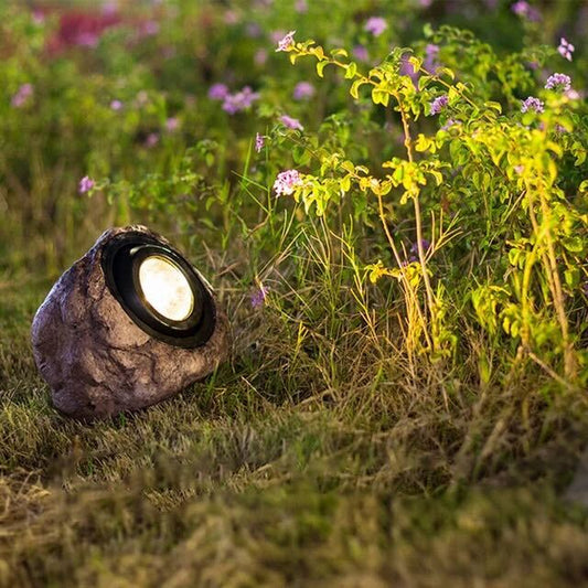 Outdoor Solar Lamp – Stone Design – Energy Efficient – Solar Garden Lights 2